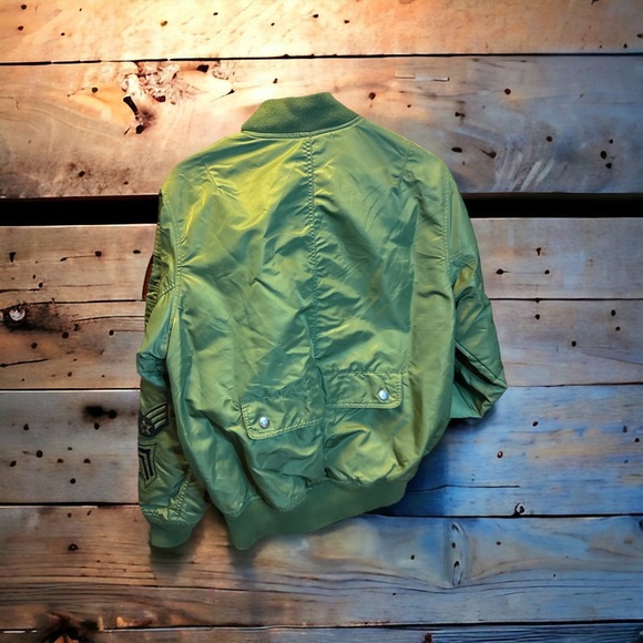 Smoke Rise Jackets & Coats Mens Bomber Patch Jacket Smoke Rise